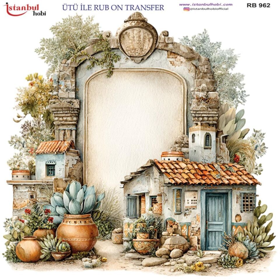 Ütü ile Rub On Transfer Kağıdı 30x30cm RB-962