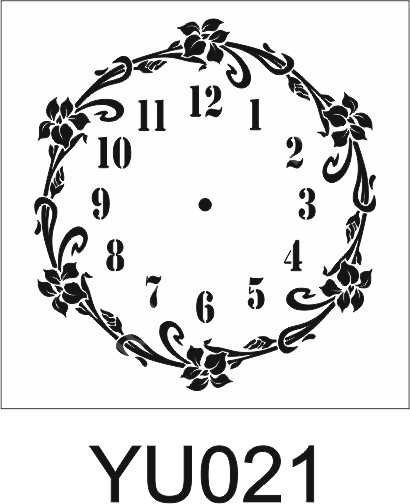 Yuvarlak Desenler Stencil Şablon (30X30) YU-021