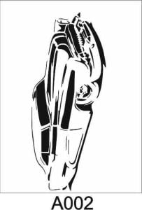 Araç Model Stencil Şablon (21x30) A-002