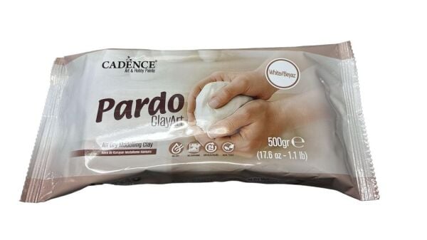 Cadence Pardo ClayArt Hava ile Kuruyan Modelleme Hamuru Beyaz 500gr
