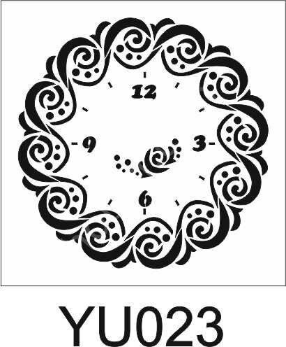 Yuvarlak Desenler Stencil Şablon (30X30) YU-023