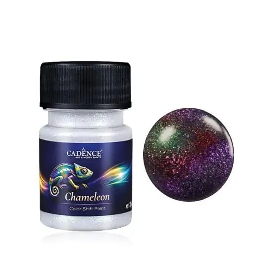 Cadence Chameleon Renk Değiştiren Metalik Boya 30ML CHM01 (Yeşil-Kırmızı-Mor)