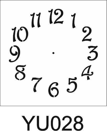 Yuvarlak Desenler Stencil Şablon (30X30) YU-028