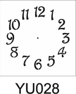 Yuvarlak Desenler Stencil Şablon (30X30) YU-028