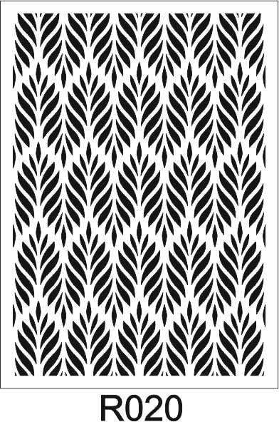 Ardışık Desen Stencil Şablon (25x35) R-020