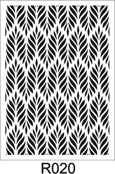 Ardışık Desen Stencil Şablon (25x35) R-020
