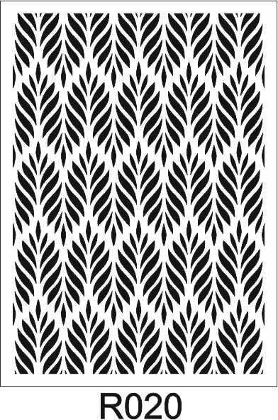 Ardışık Desen Stencil Şablon (25x35) R-020
