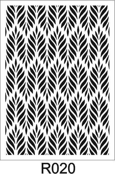 Ardışık Desen Stencil Şablon (25x35) R-020