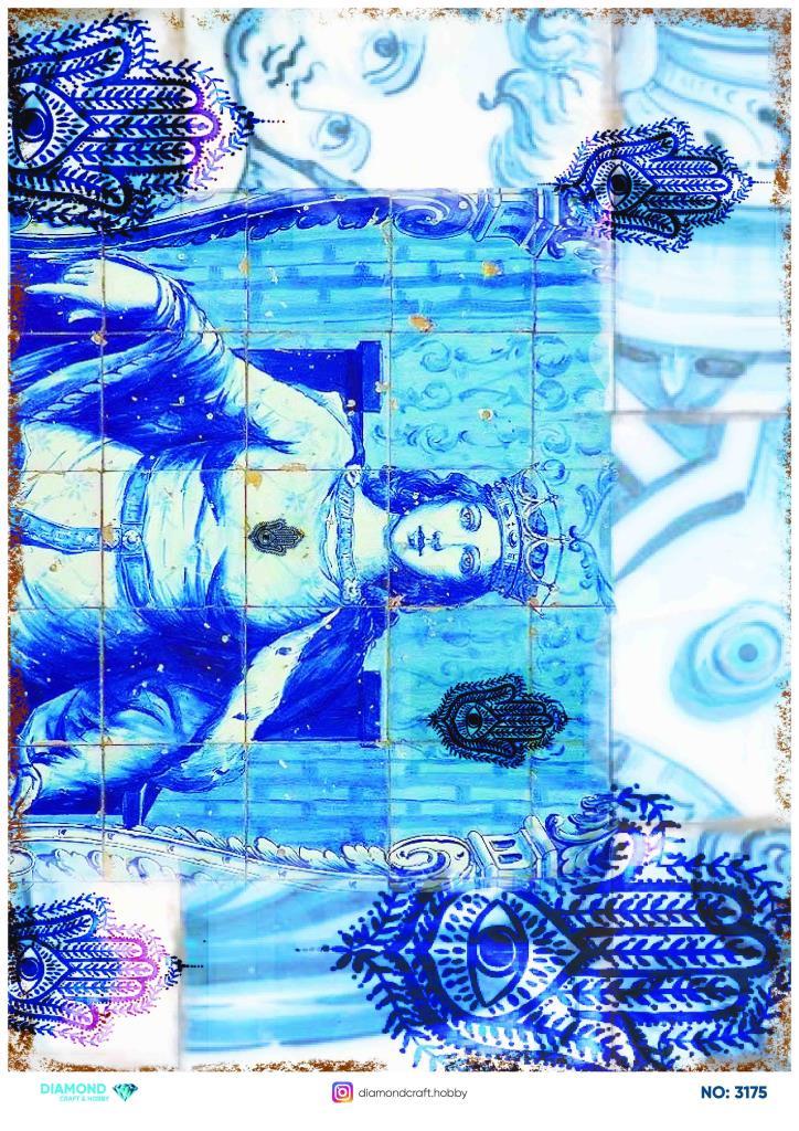 Diamond Pirinç Dekopaj Kağıdı - 3175