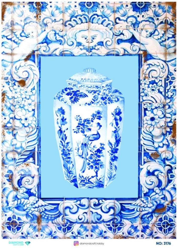 Diamond Pirinç Dekopaj Kağıdı - 3176