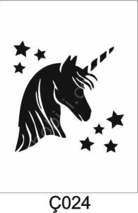 Çocuk Desen Stencil Şablon (20x20) Ç-024