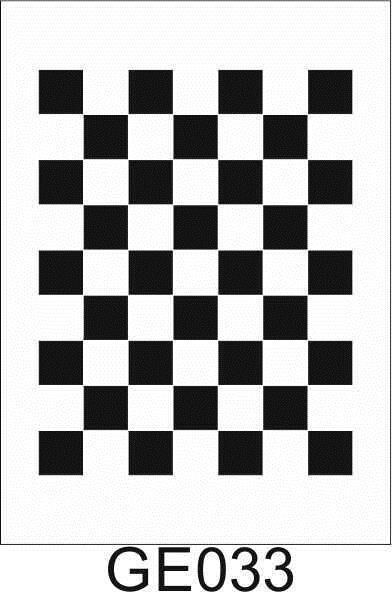 Geometrik Desenler Stencil Şablon (25x35) GE-033