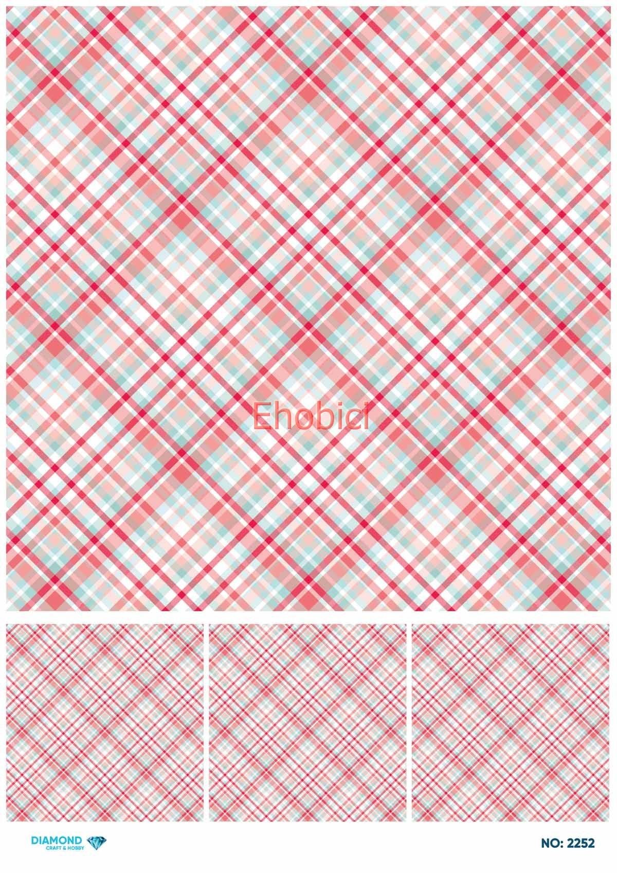 Diamond Pirinç Dekopaj Kağıdı - 2252