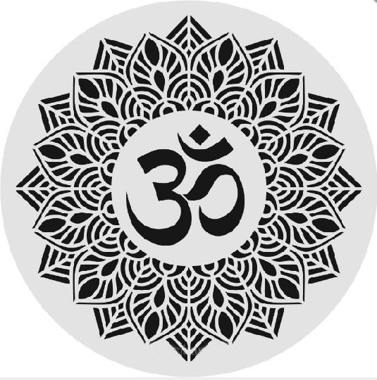 Yuvarlak Desenler Stencil Şablon (30x30) YU-070