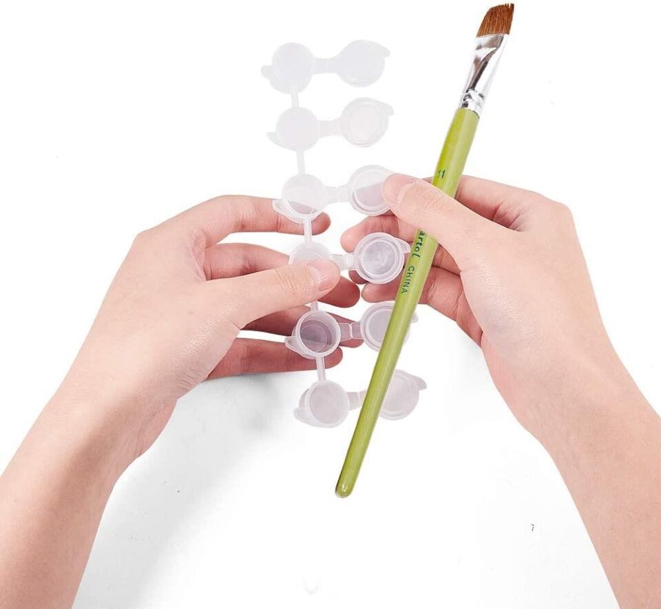 Plastik Boya Kabı 3ml 5 x 6 lı Set
