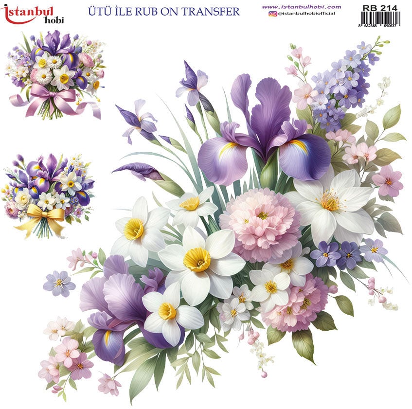 Ütü ile Rub On Transfer Kağıdı 30x30cm RB-214