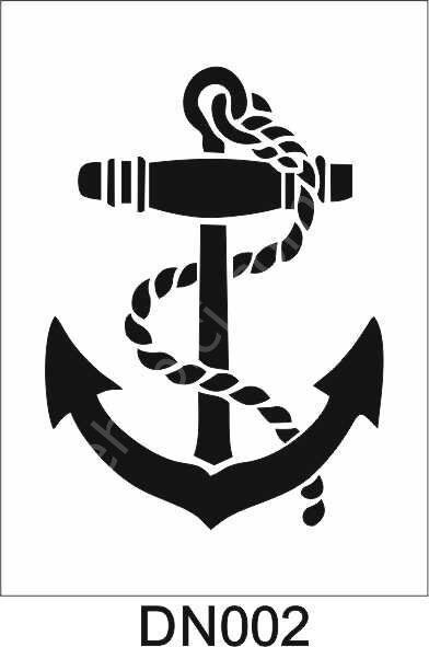 Deniz Temalı Desen Stencil Şablon (25x35) DN-002