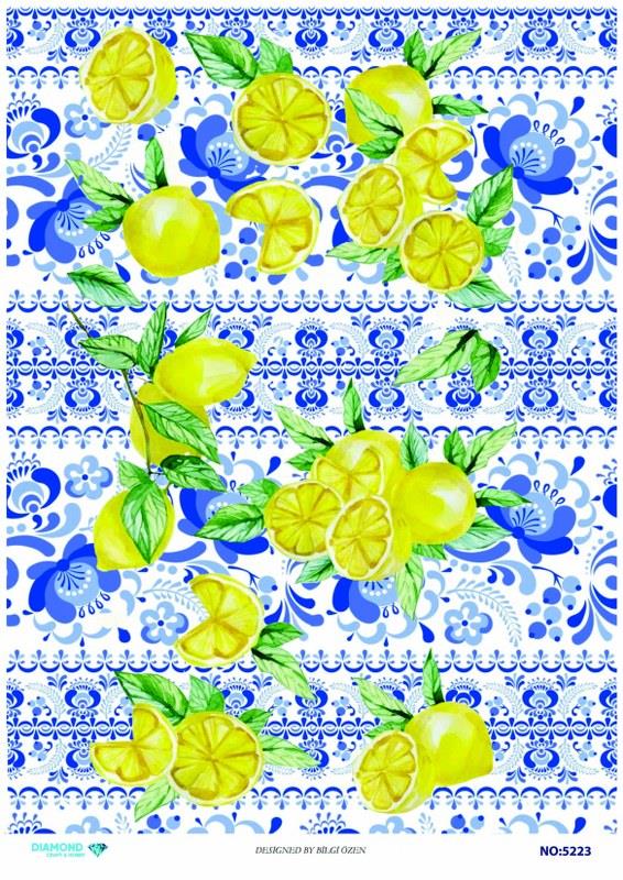 Diamond Pirinç Dekopaj Kağıdı - 3336