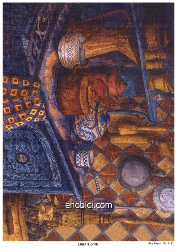 Lineart Pirinç Dekopaj Kağıdı Model - 3132