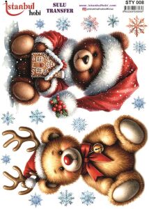 Yılbaşı Sulu Transfer 25x35cm STY008