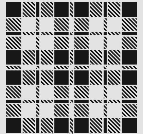 Geometrik Desenler Stencil Şablon (25x25) GE-065