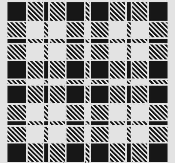 Geometrik Desenler Stencil Şablon (25x25) GE-065