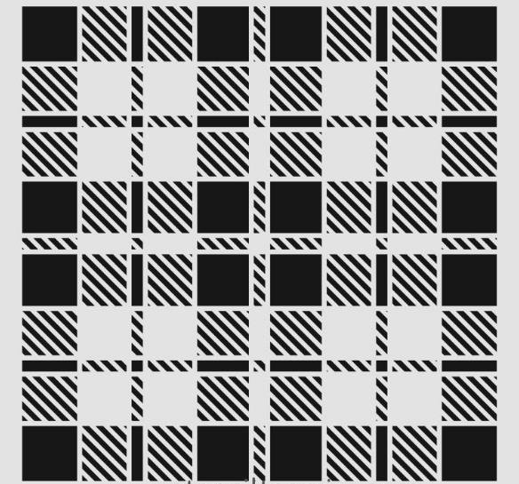 Geometrik Desenler Stencil Şablon (25x25) GE-065