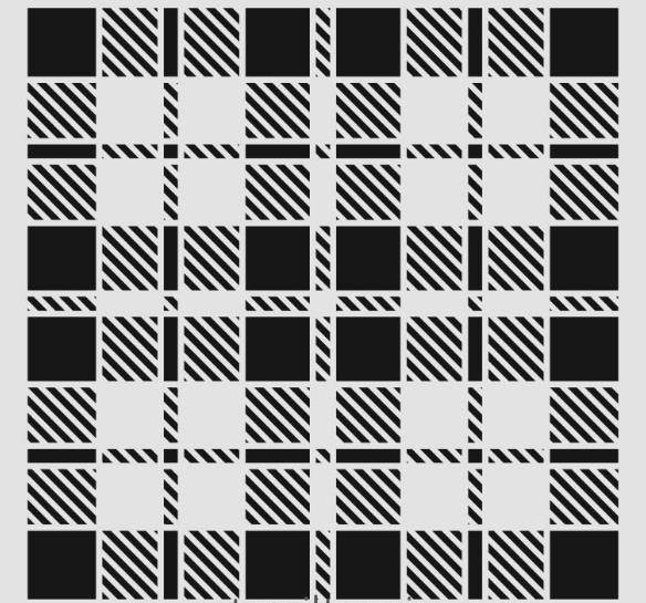 Geometrik Desenler Stencil Şablon (25x25) GE-065