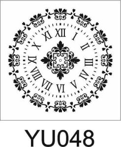 Yuvarlak Desenler Stencil Şablon (30X30) YU-048