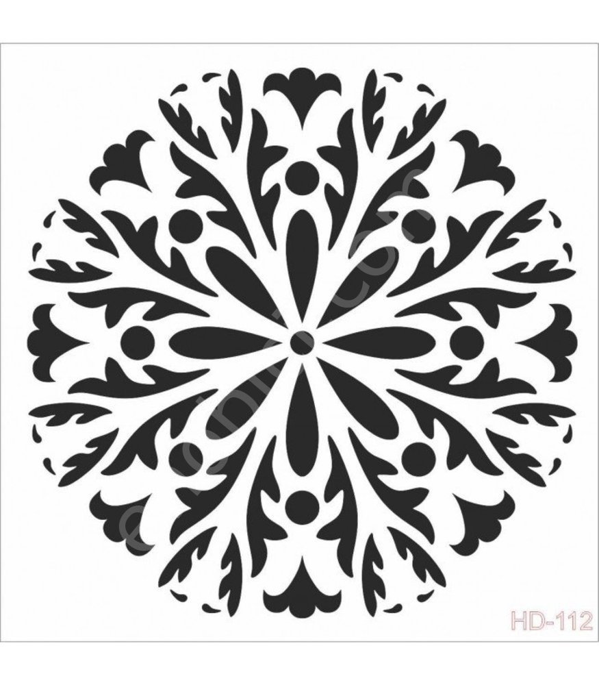 HD112 Cadence Home Dekor Stencil 45x45