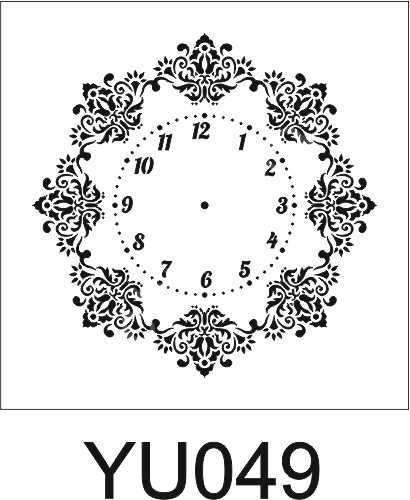 Yuvarlak Desenler Stencil Şablon (30X30) YU-049