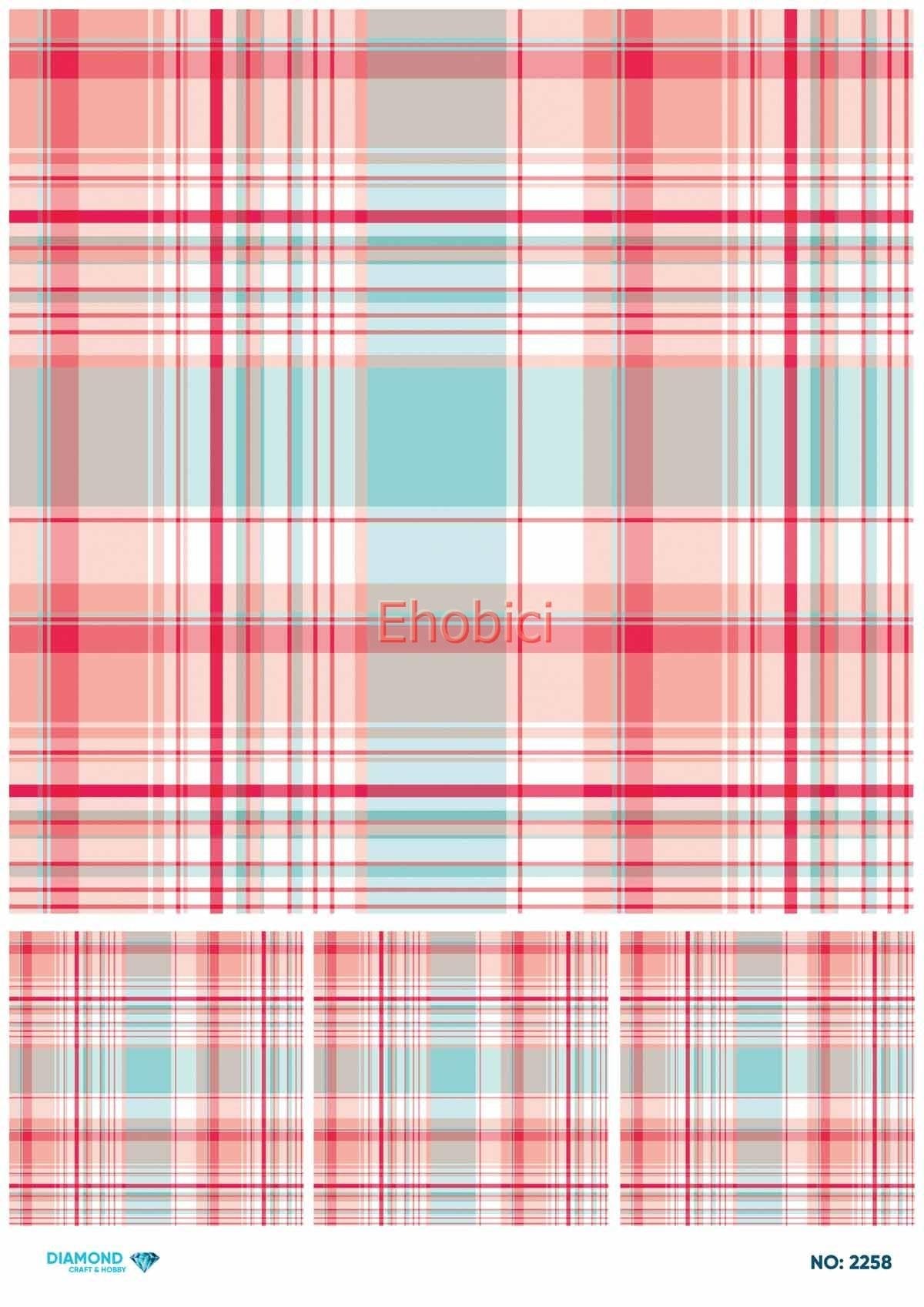 Diamond Pirinç Dekopaj Kağıdı - 2258