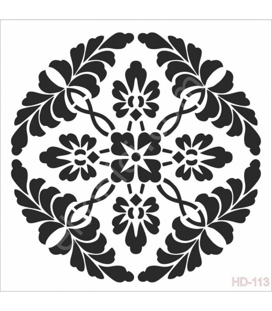 HD113 Cadence Home Dekor Stencil 45x45
