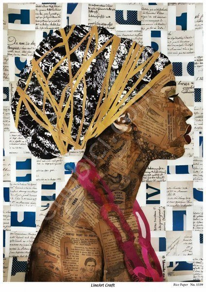 Lineart Pirinç Dekopaj Kağıdı Model - 1339