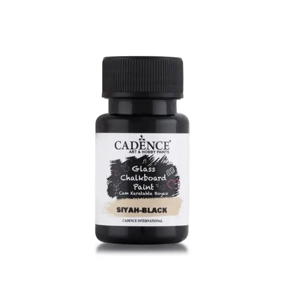 Cadence Cam Kara Tahta Boyası - Siyah 50ml
