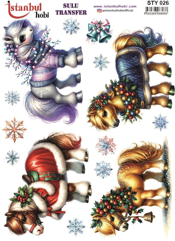 Yılbaşı Sulu Transfer 25x35cm STY026