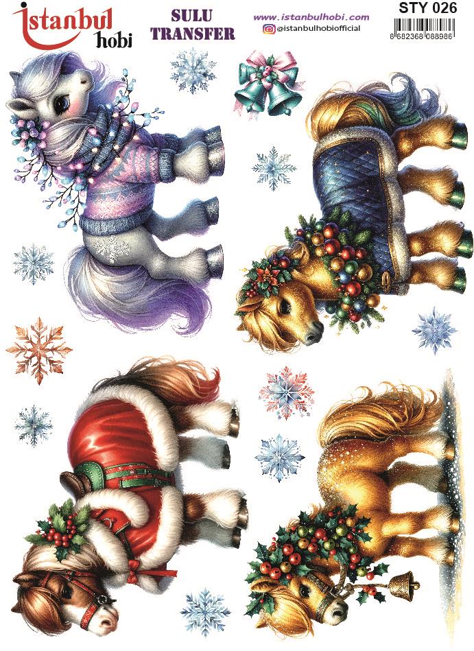 Yılbaşı Sulu Transfer 25x35cm STY026