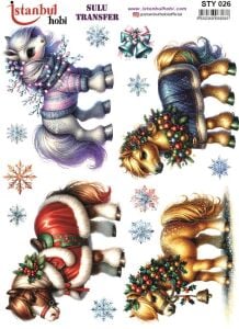 Yılbaşı Sulu Transfer 25x35cm STY026