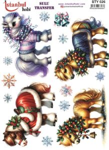 Yılbaşı Sulu Transfer 25x35cm STY026