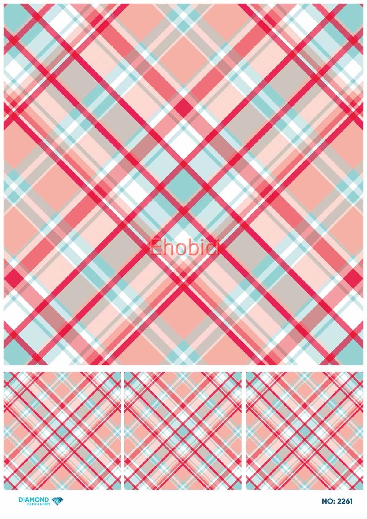 Diamond Pirinç Dekopaj Kağıdı - 2261