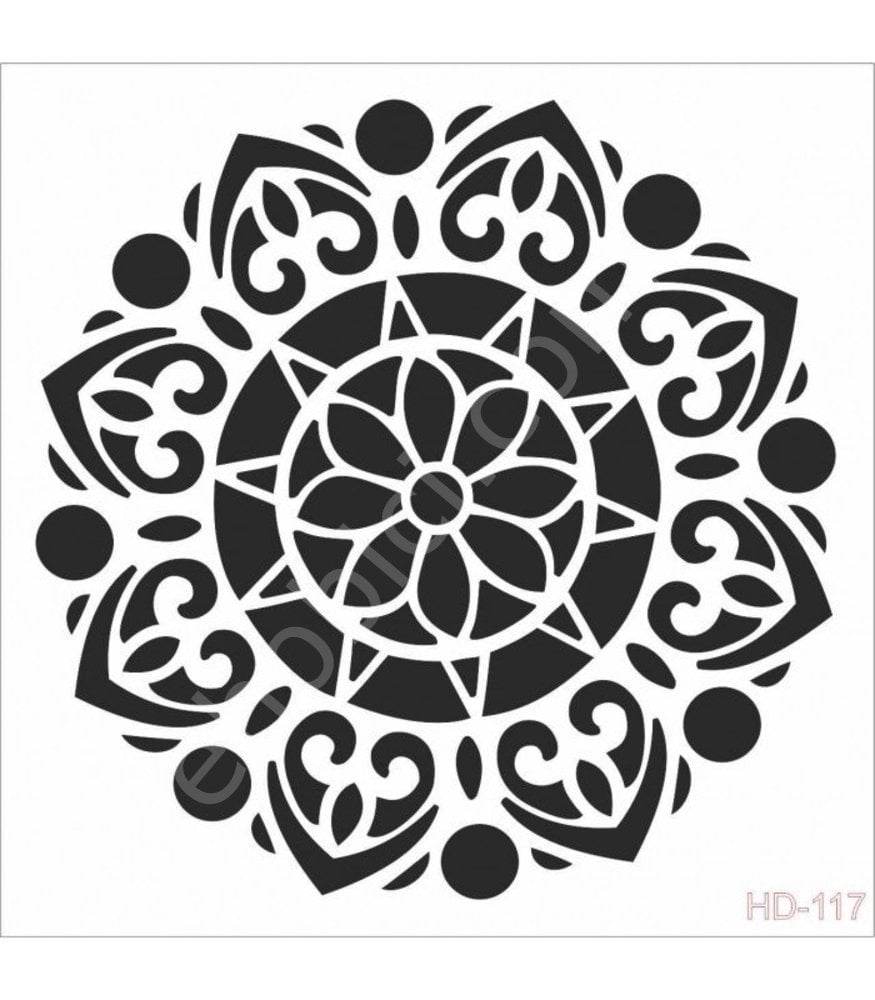 HD117 Cadence Home Dekor Stencil 45x45