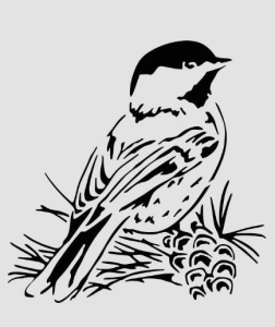 Kuş Temalı Desenler Stencil Şablon (15x20) KU-034