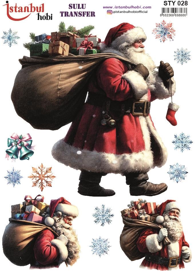 Yılbaşı Sulu Transfer 25x35cm STY028