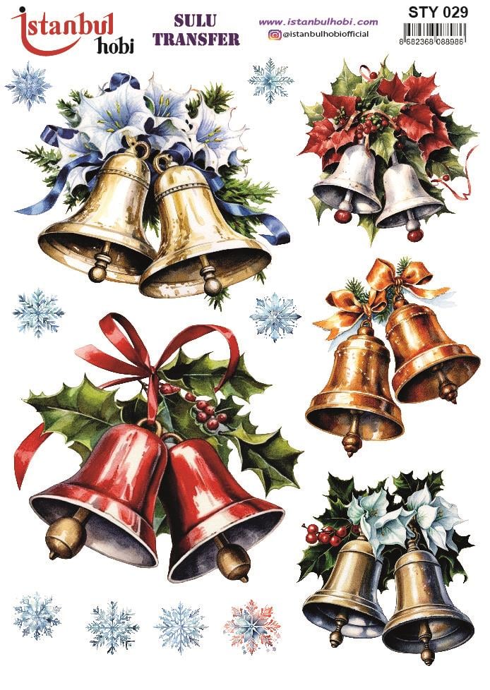 Yılbaşı Sulu Transfer 25x35cm STY029