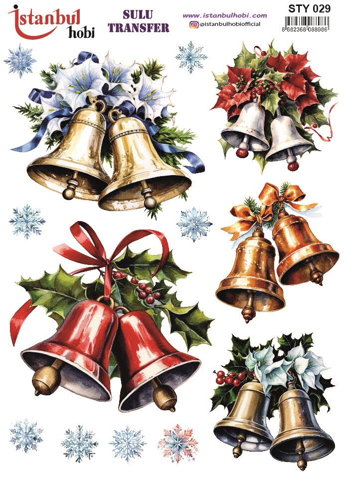 Yılbaşı Sulu Transfer 25x35cm STY029