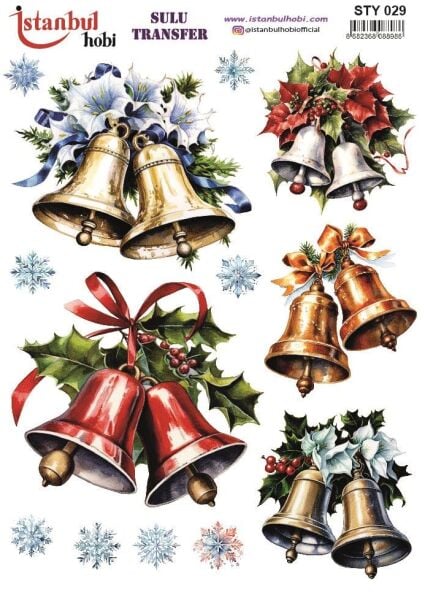 Yılbaşı Sulu Transfer 25x35cm STY029