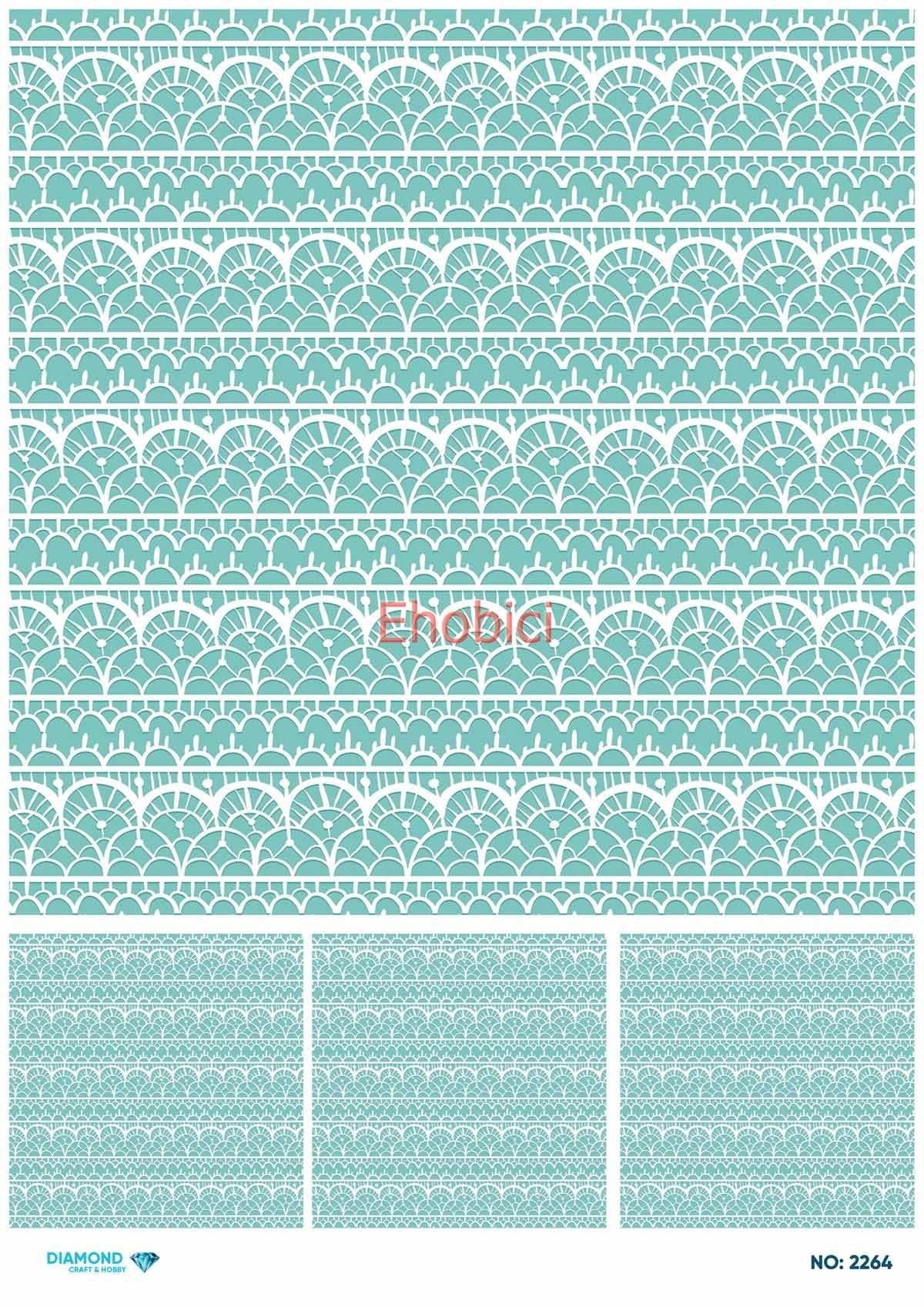 Diamond Pirinç Dekopaj Kağıdı - 2264