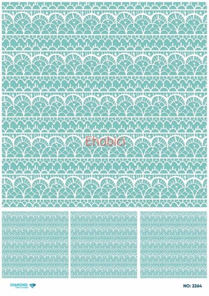 Diamond Pirinç Dekopaj Kağıdı - 2264