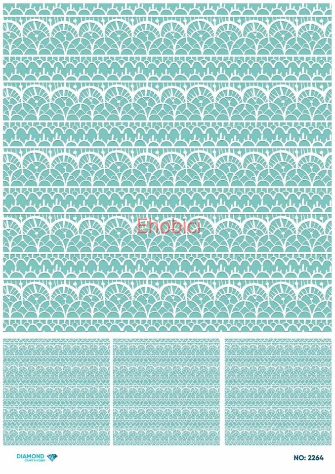 Diamond Pirinç Dekopaj Kağıdı - 2264