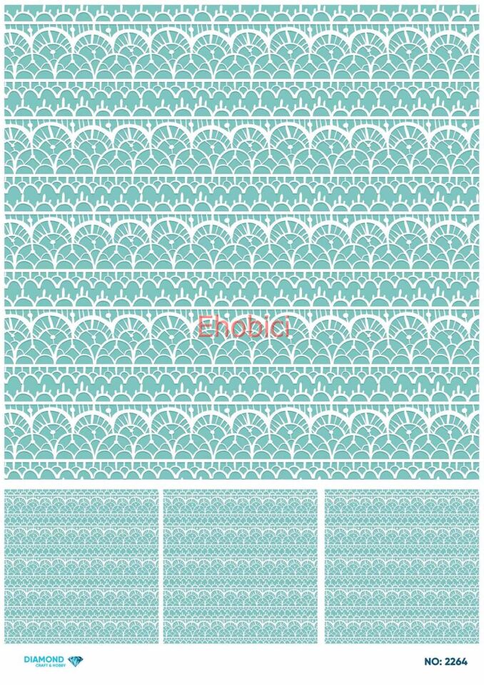 Diamond Pirinç Dekopaj Kağıdı - 2264